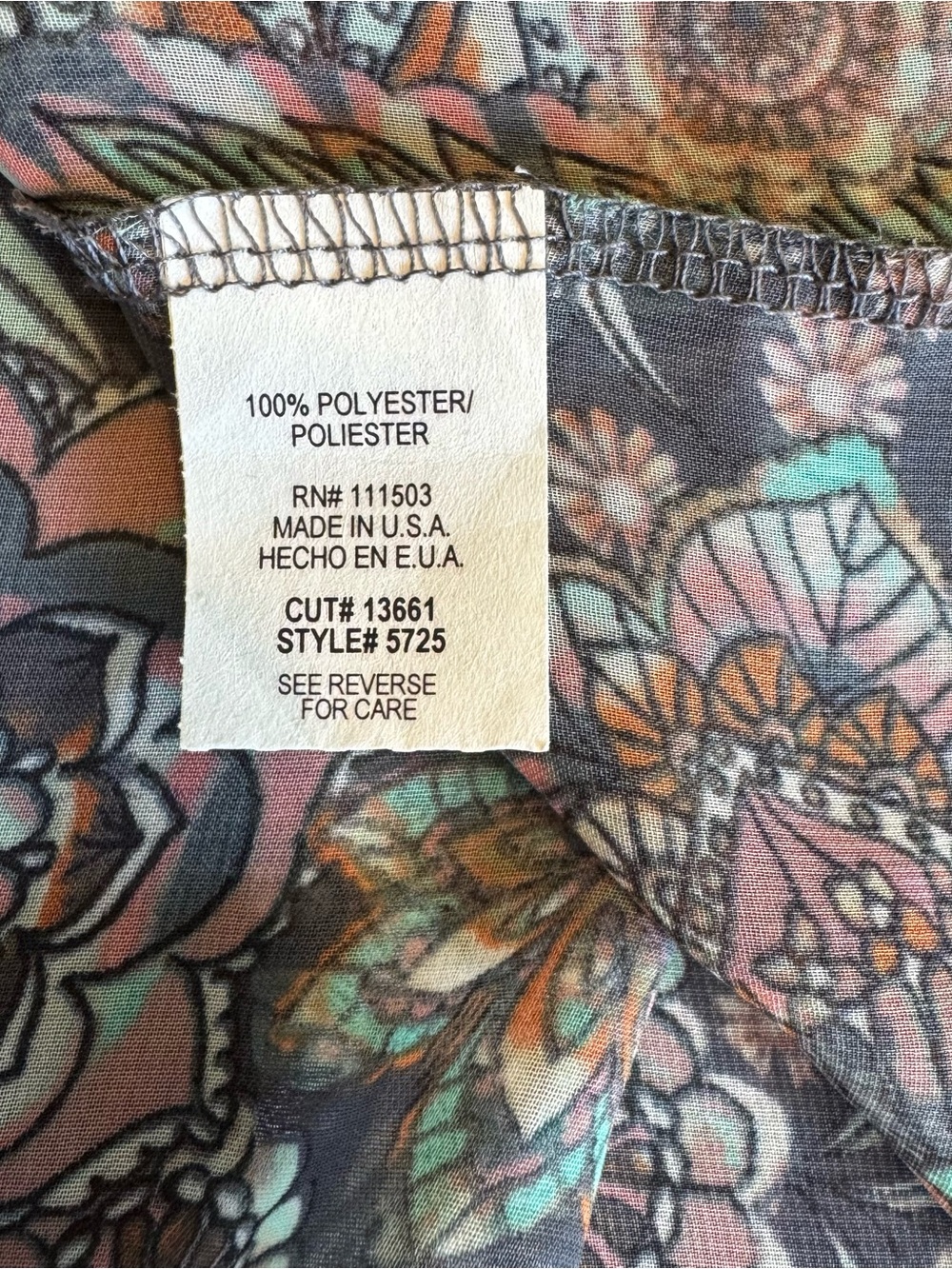 NWT LILY WHITE Y2K Gray Pink Crochet Floral Flowy Boho Swing Top Sz S - Picture 7 of 9